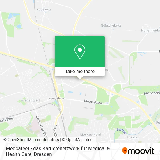 Карта Medcareer - das Karrierenetzwerk für Medical & Health Care