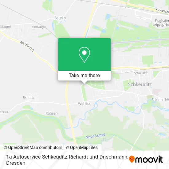 Карта 1a Autoservice Schkeuditz Richardt und Drischmann