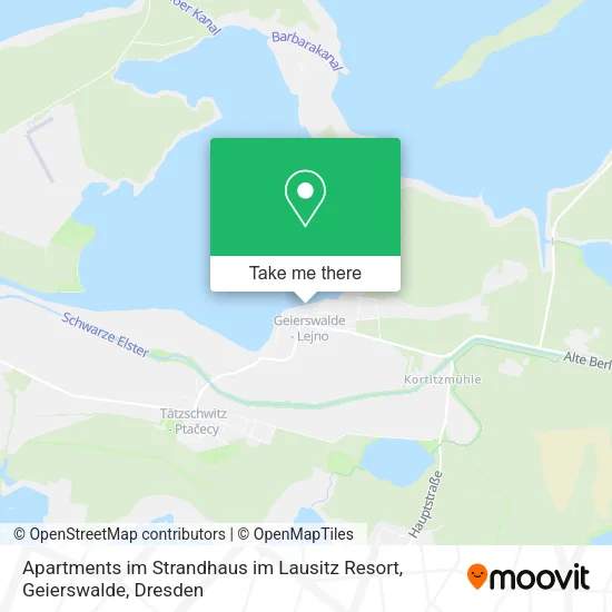 Карта Apartments im Strandhaus im Lausitz Resort, Geierswalde