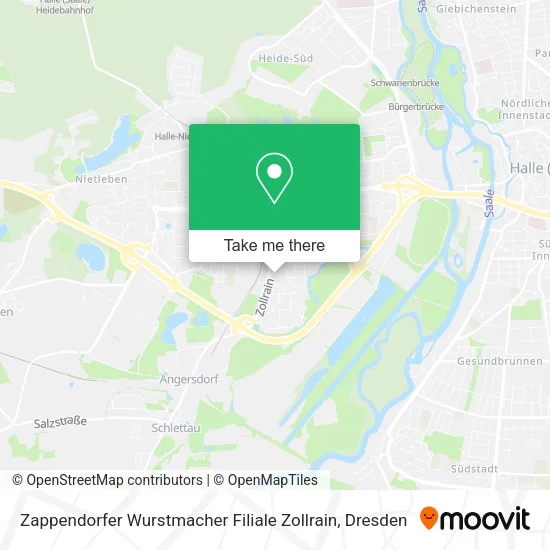 Карта Zappendorfer Wurstmacher Filiale Zollrain