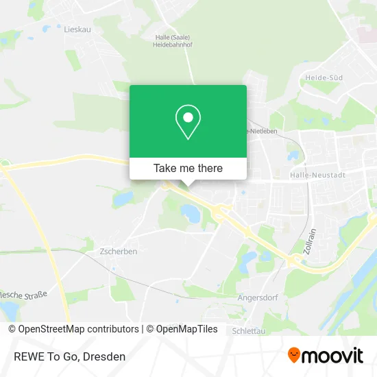 REWE To Go map