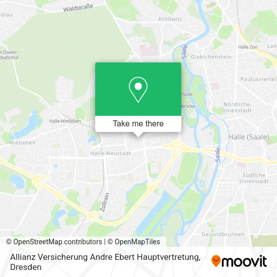 Карта Allianz Versicherung Andre Ebert Hauptvertretung