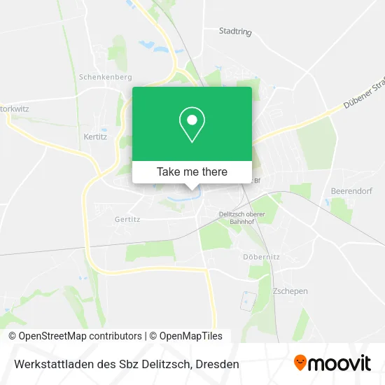 Карта Werkstattladen des Sbz Delitzsch