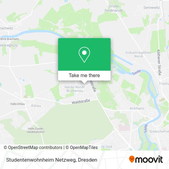 Карта Studentenwohnheim Netzweg