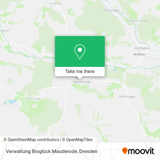 Карта Verwaltung Bioglück Mauderode