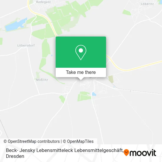 Карта Beck- Jensky Lebensmitteleck Lebensmittelgeschäft