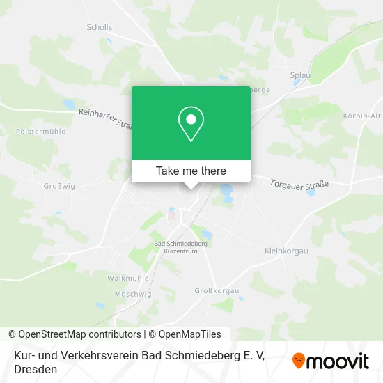 Карта Kur- und Verkehrsverein Bad Schmiedeberg E. V
