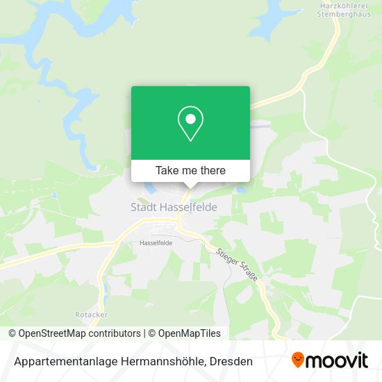 Карта Appartementanlage Hermannshöhle