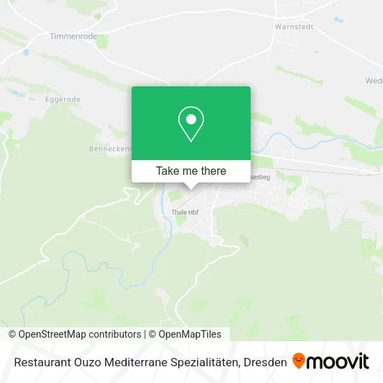 Карта Restaurant Ouzo Mediterrane Spezialitäten