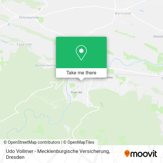 Карта Udo Vollmer - Mecklenburgische Versicherung