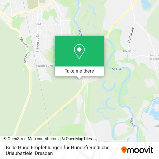 Карта Bello Hund Empfehlungen für Hundefreundliche Urlaubsziele