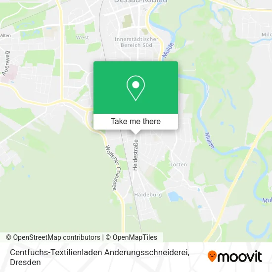 Карта Centfuchs-Textilienladen Anderungsschneiderei