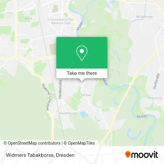 Карта Widmers Tabakborse