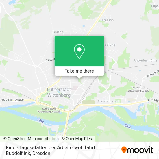 Карта Kindertagesstätten der Arbeiterwohlfahrt Buddelflink