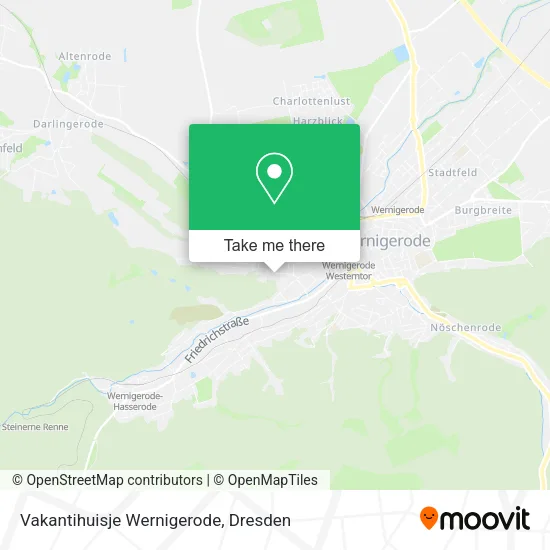 Карта Vakantihuisje Wernigerode