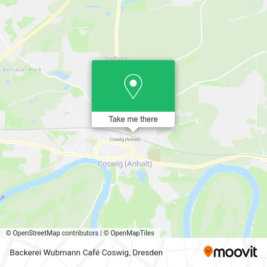 Карта Backerei Wubmann Café Coswig