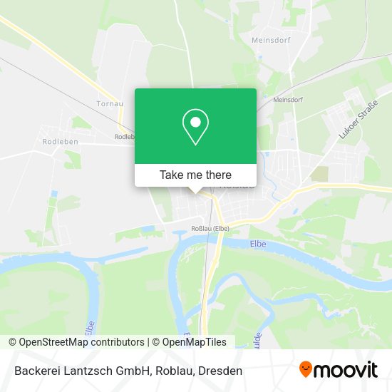 Карта Backerei Lantzsch GmbH, Roblau
