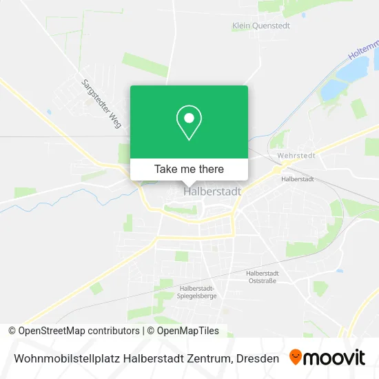 Карта Wohnmobilstellplatz Halberstadt Zentrum