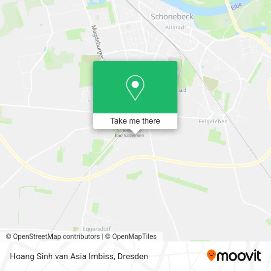 Карта Hoang Sinh van Asia Imbiss