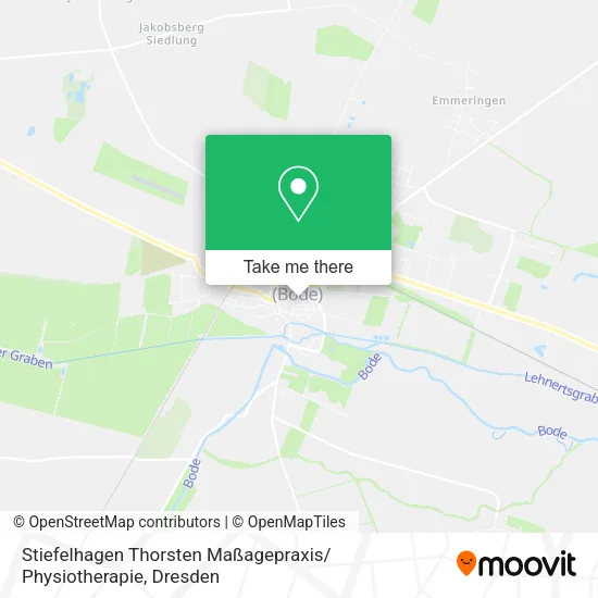 Карта Stiefelhagen Thorsten Maßagepraxis/ Physiotherapie