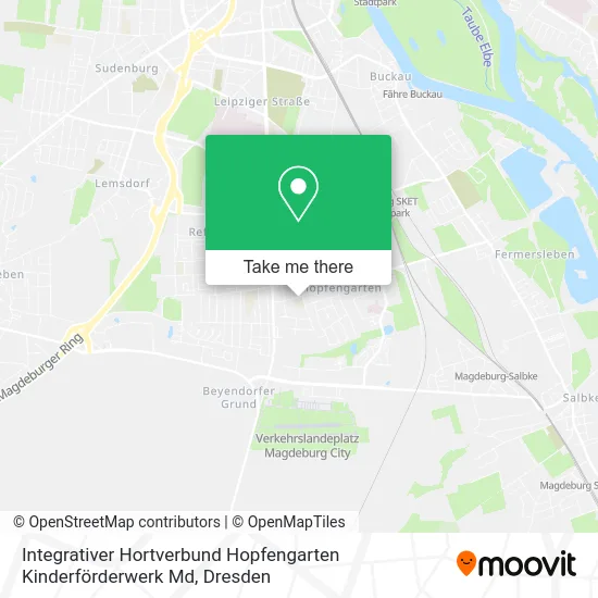 Integrativer Hortverbund Hopfengarten Kinderförderwerk Md map