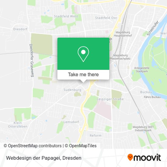Карта Webdesign der Papagei
