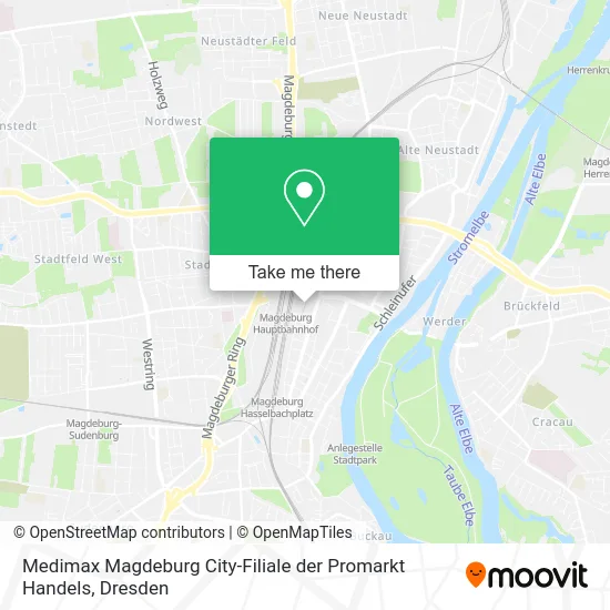 Карта Medimax Magdeburg City-Filiale der Promarkt Handels