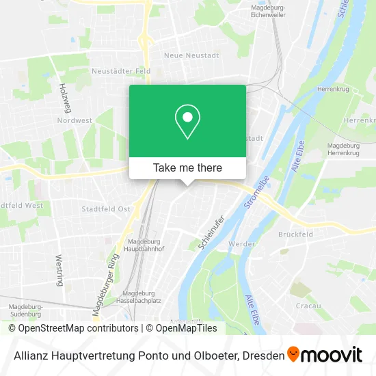 Карта Allianz Hauptvertretung Ponto und Olboeter
