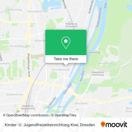 Карта Kinder- U. Jugendfreizeiteinrichtung Kiwi