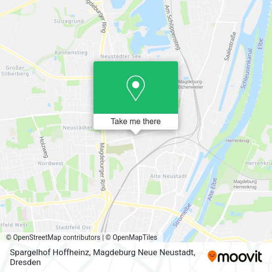 Карта Spargelhof Hoffheinz, Magdeburg Neue Neustadt