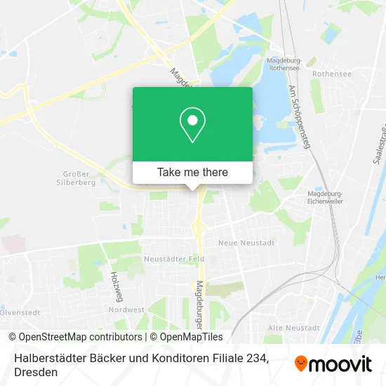 Карта Halberstädter Bäcker und Konditoren Filiale 234