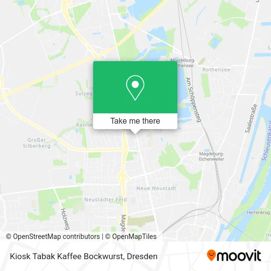 Карта Kiosk Tabak Kaffee Bockwurst