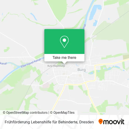 Карта Frühförderung Lebenshilfe für Behinderte