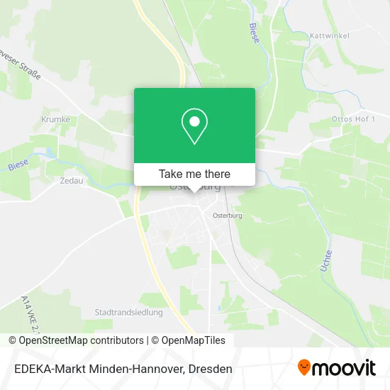 Карта EDEKA-Markt Minden-Hannover