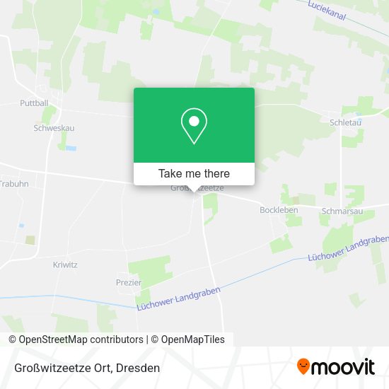 Карта Großwitzeetze Ort