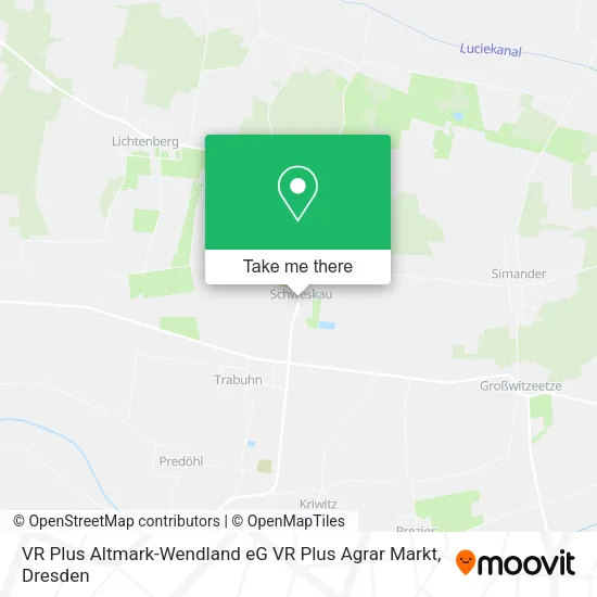 Карта VR Plus Altmark-Wendland eG VR Plus Agrar Markt