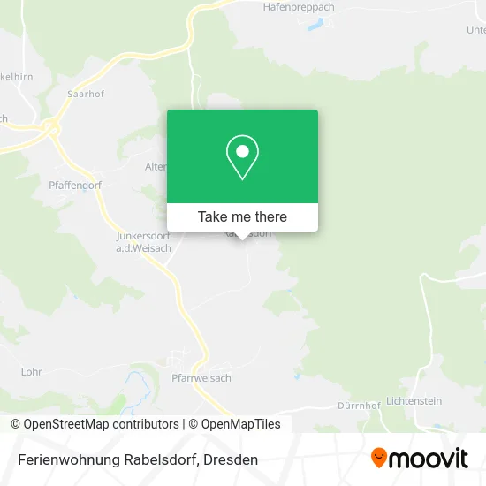 Карта Ferienwohnung Rabelsdorf