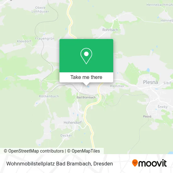 Карта Wohnmobilstellplatz Bad Brambach