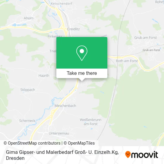 Карта Gima Gipser- und Malerbedarf Groß- U. Einzelh.Kg