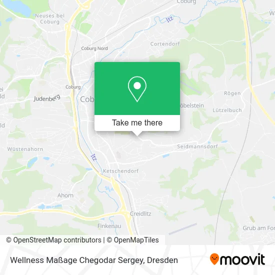 Карта Wellness Maßage Chegodar Sergey
