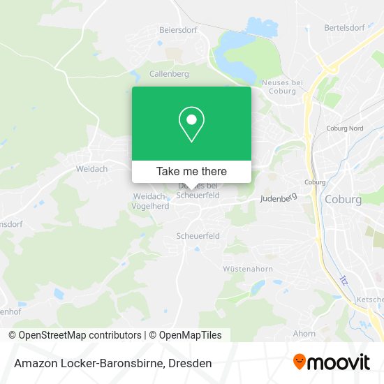 Карта Amazon Locker-Baronsbirne