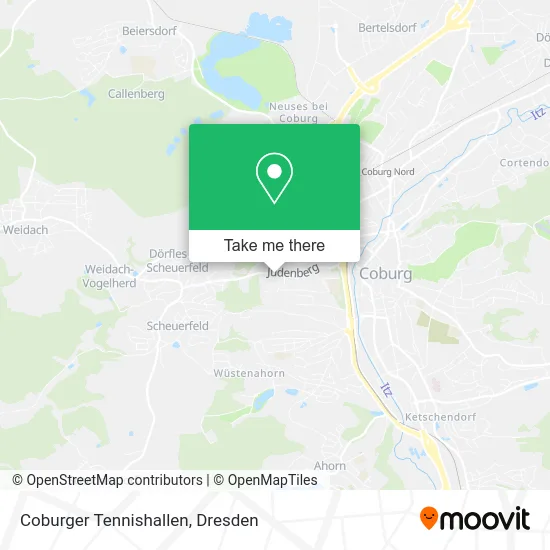 Карта Coburger Tennishallen
