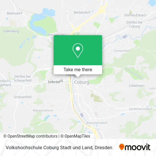 Карта Volkshochschule Coburg Stadt und Land