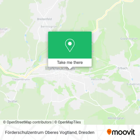 Карта Förderschulzentrum Oberes Vogtland