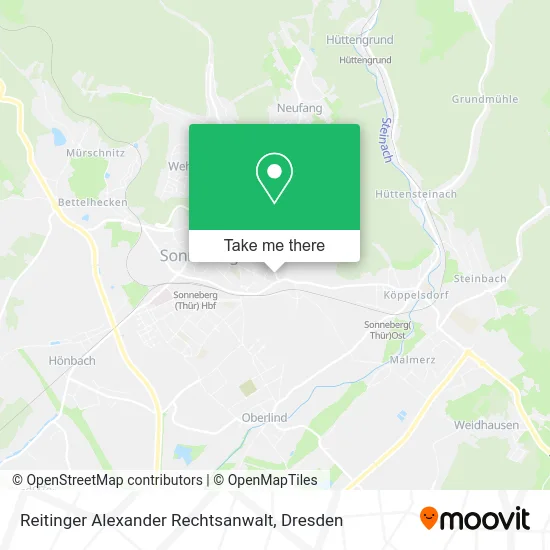 Карта Reitinger Alexander Rechtsanwalt