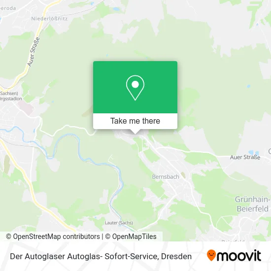 Карта Der Autoglaser Autoglas- Sofort-Service