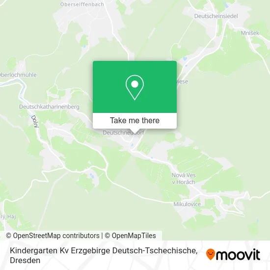 Карта Kindergarten Kv Erzgebirge Deutsch-Tschechische