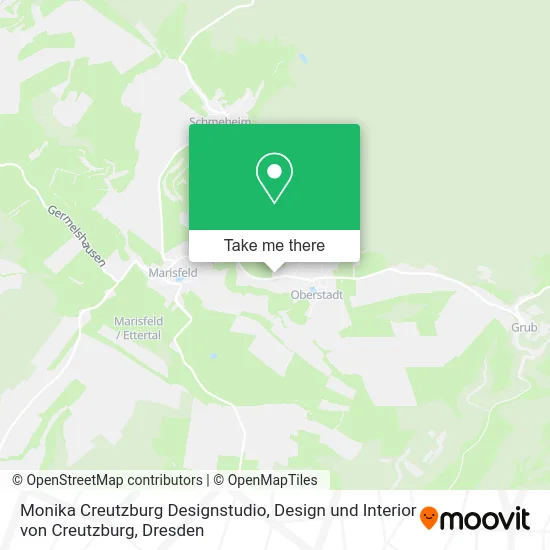 Карта Monika Creutzburg Designstudio, Design und Interior von Creutzburg