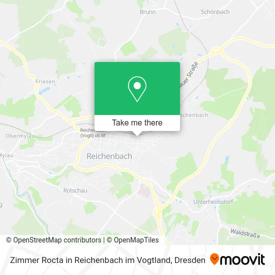 Карта Zimmer Rocta in Reichenbach im Vogtland