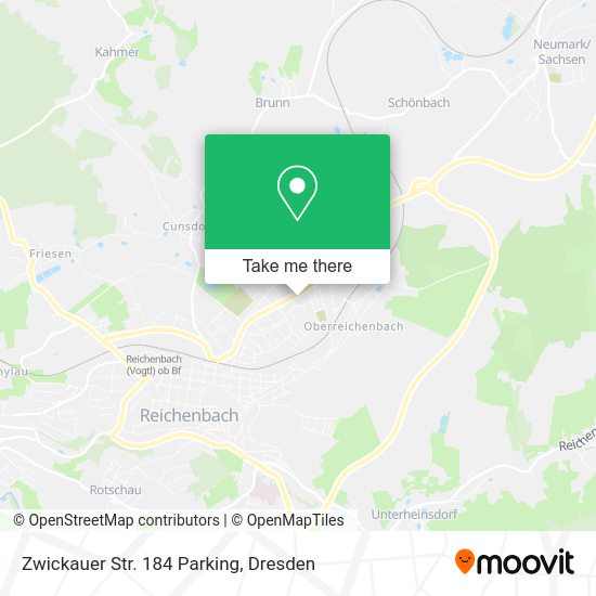Карта Zwickauer Str. 184 Parking